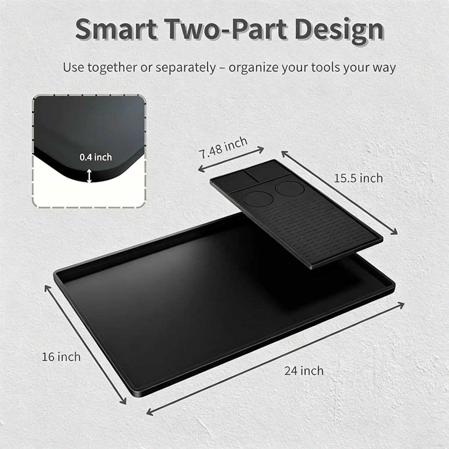 2-in-1 Silicone Coffee Bar Drying Mat