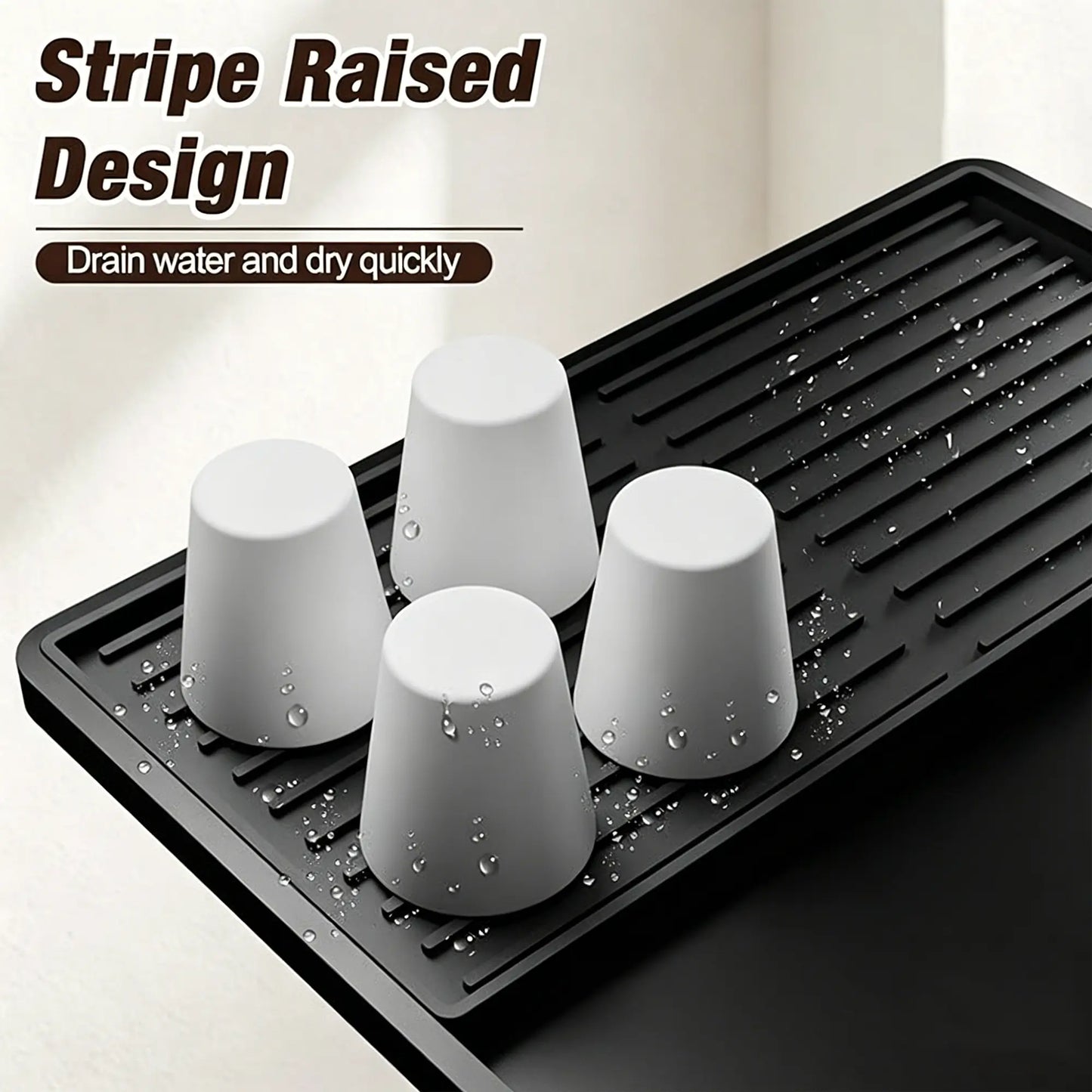 2-in-1 Silicone Coffee Bar Drying Mat