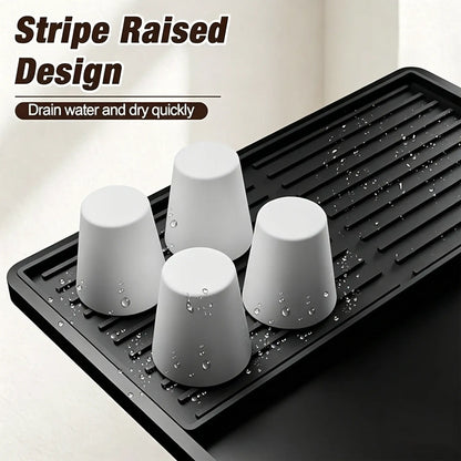 2-in-1 Silicone Coffee Bar Drying Mat