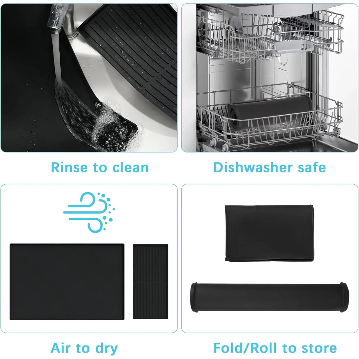 2-in-1 Silicone Coffee Bar Drying Mat