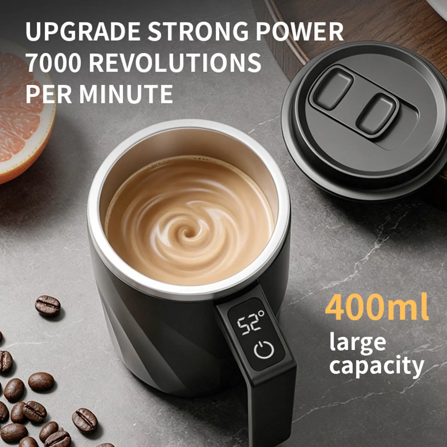 400ml Self Stirring Stainless Steel Mug